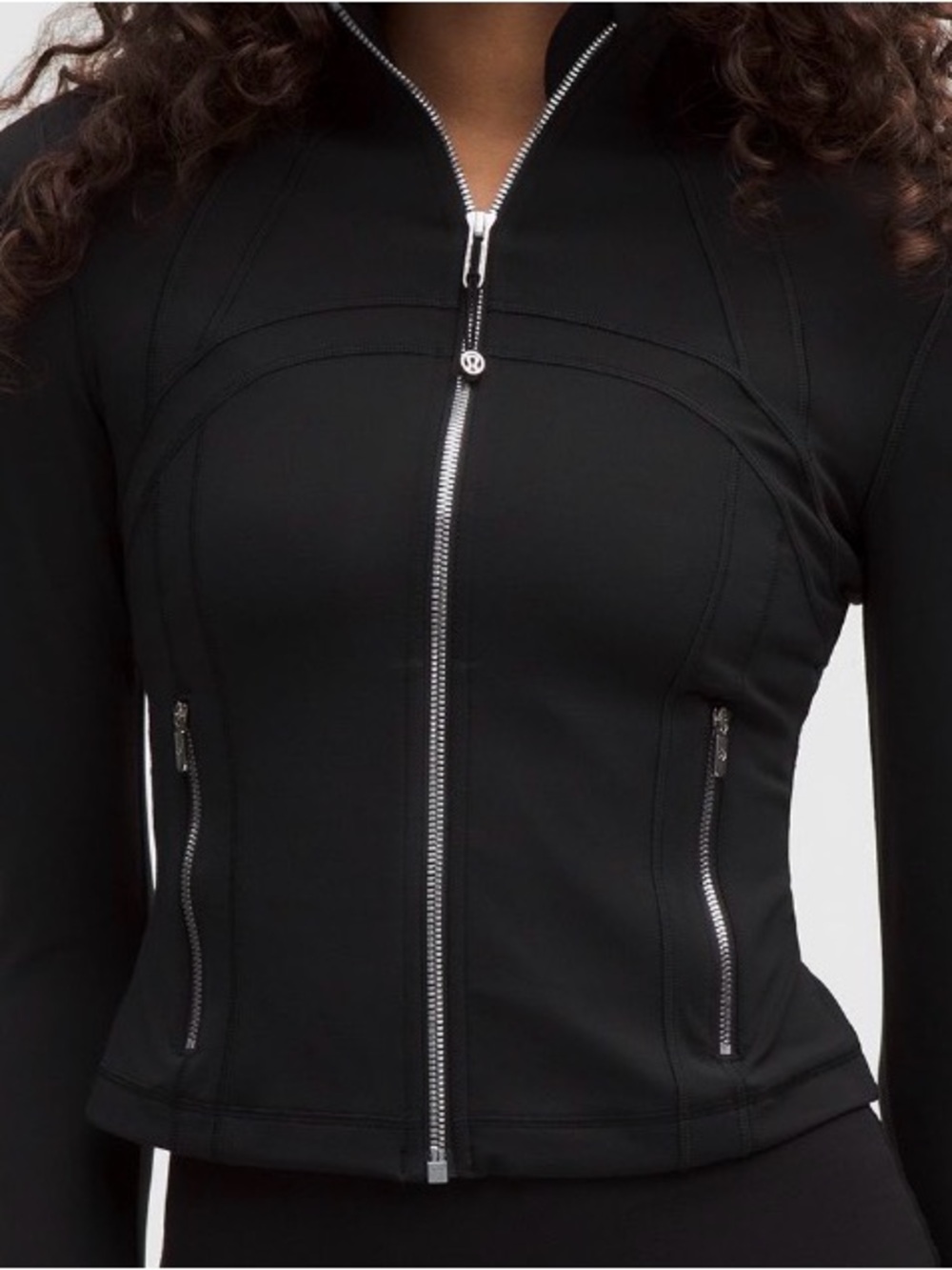 Lululemon Define Cropped Jacket silver zipper